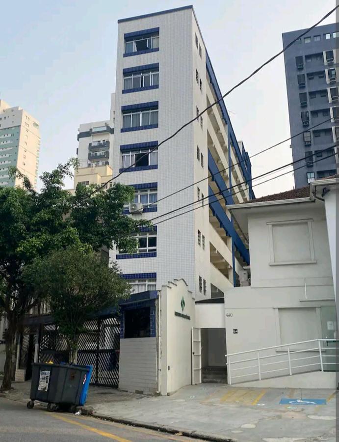 Kitnet Em Frente A Praia Сантос Экстерьер фото
