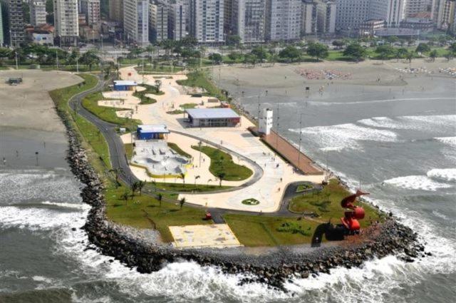 Kitnet Em Frente A Praia Сантос Экстерьер фото